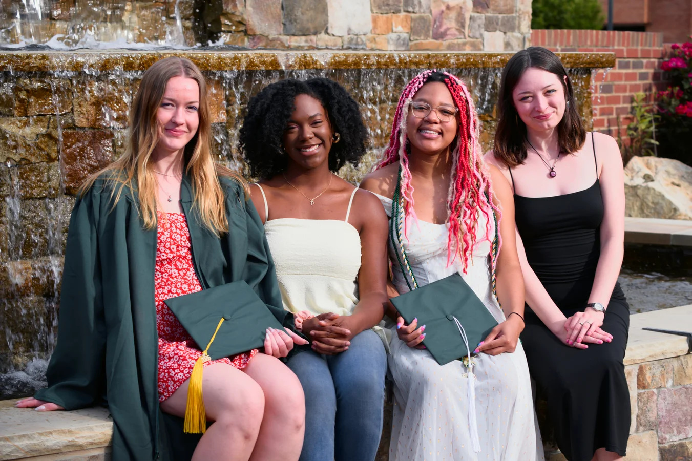 Group graduation portrait photographed by Cyberflight Studios